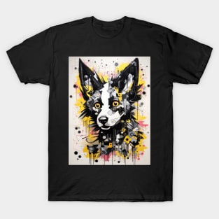 Cartoon African Wild Dog Graffiti #4 T-Shirt